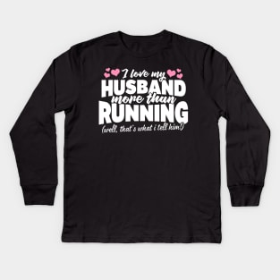 Christmas Gift for Runners Kids Long Sleeve T-Shirt